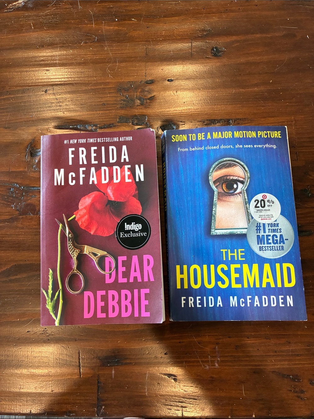 Set of two Freida McFadden books The Housemaid and Dear Debbie